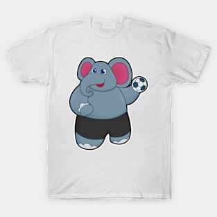 Elephant as Handball player with Handball ball T-Shirt